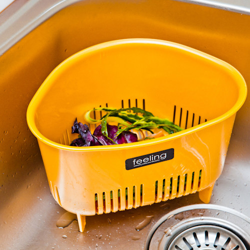 日本进口三角立式水果菜篮家用