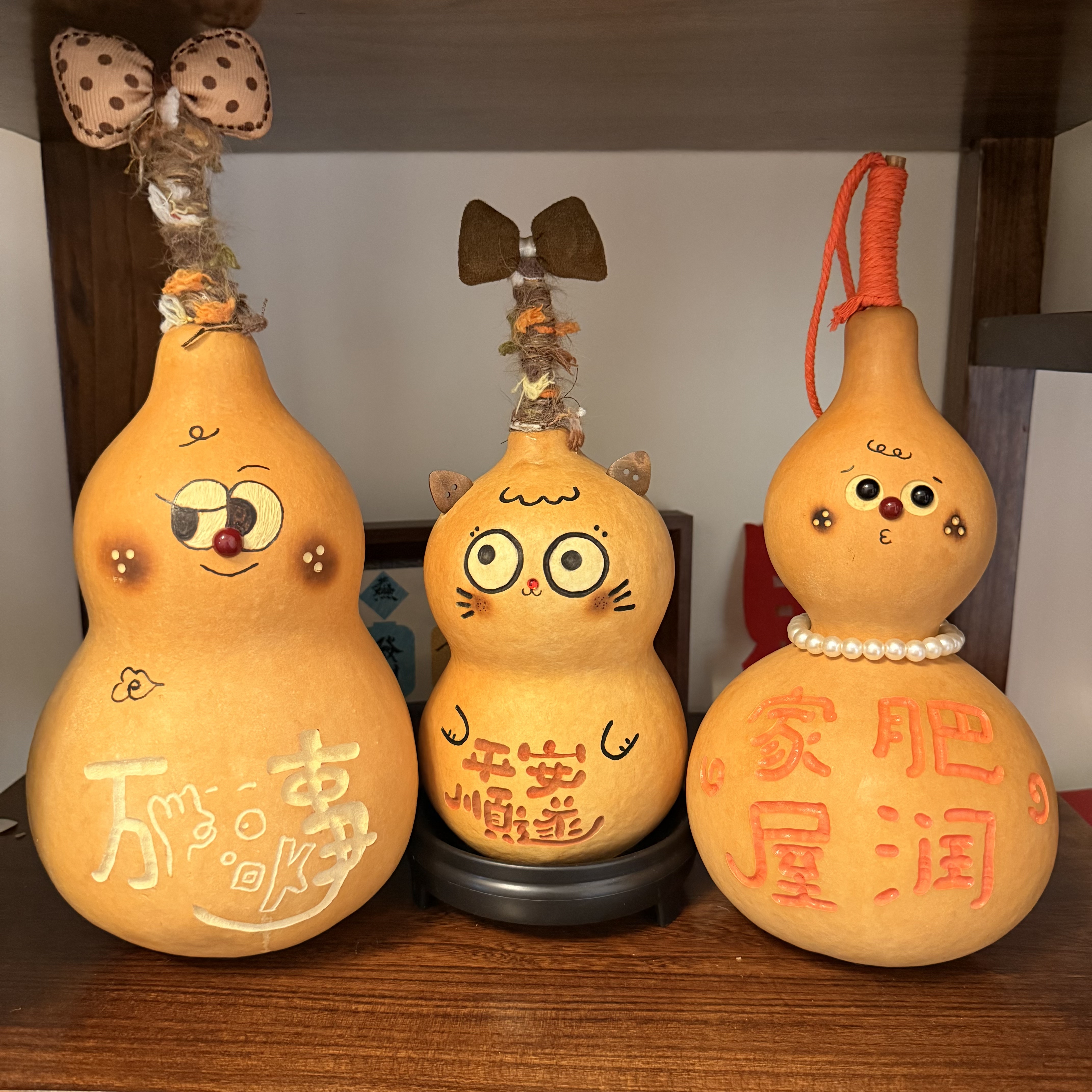非遗文创天然真大葫芦摆件家肥屋润开业乔迁平安纳福招财创意礼物