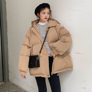 大码胖mm秋冬装短款加厚棉服棉衣棉袄女2021年新款羽绒面包服外套
