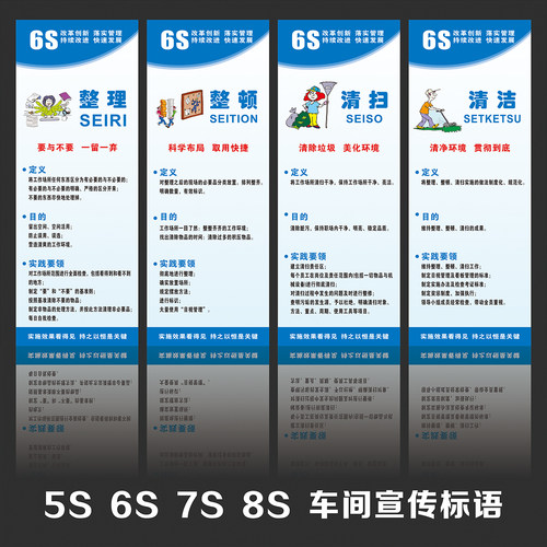 企业工厂车间质量管理标语贴纸