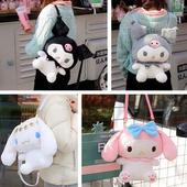 Backpack Plush Melodying Kawaii Bag Style Back Girl Japanese