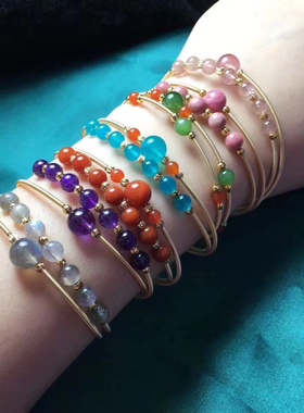 天然水晶款式手链 女款手串