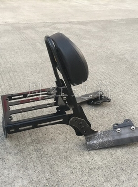 周红边箱适用于本 CTX700摩托车黑色后货架组合+黑色矮靠背组合