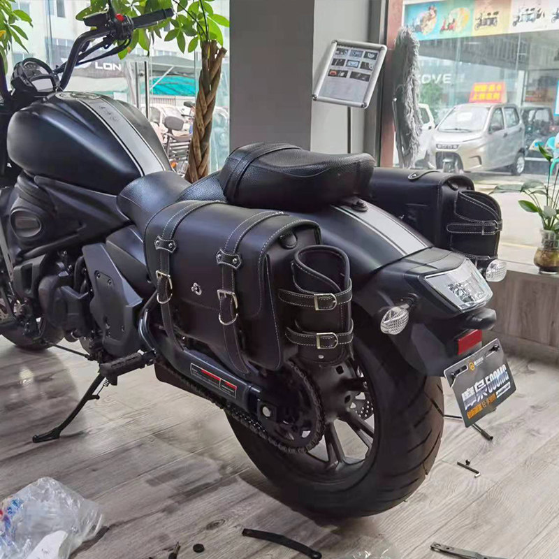 ZHOU HONG 사이드 박스 KAWASAKI VULCAN|MOHAWK 500MG 오토바이 수정 퀵 릴리스 사이드 백 랙 + 사이드 백