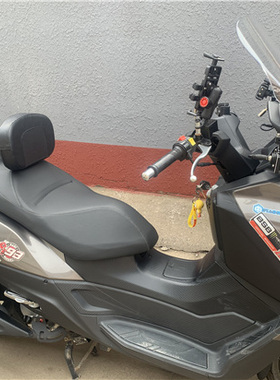 三阳九妹摩托车改装多功能折叠靠背+黑色支架