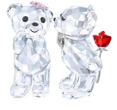 现货水晶克里斯熊可爱惊喜 5268511花爱摆件