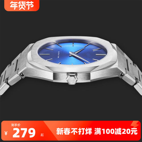 D1MILANO同款防水超薄夜光腕表