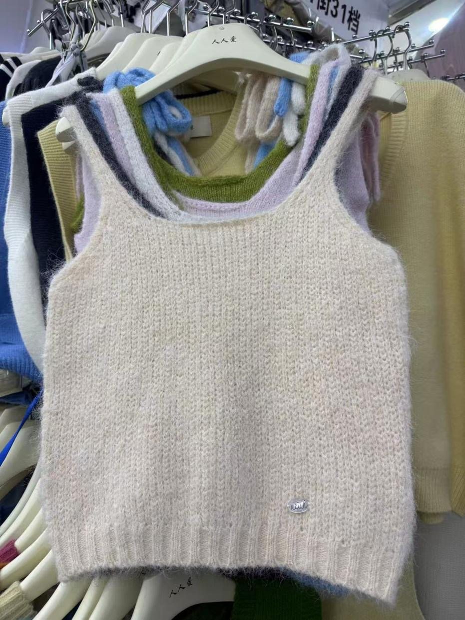 2026年春季新款韩版时尚百搭显瘦气质针织吊带背心女上衣,女装/女士精品,背心吊带,淘宝优惠券,粉丝福利购,淘宝优惠卷