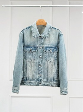 沃伦海龙 | DT02 26蓝色易搭早春百搭宽松上衣女士1oo%棉牛仔外套