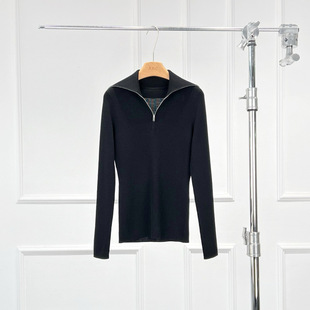 沃伦海龙 | Felix 秋冬多色彩单穿打底 美丽诺羊毛拉链长袖针织衫