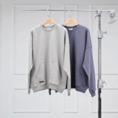 沃伦海龙 卫衣 女士圆领长袖 A02 2026早春纯色宽松棉质棉打底衫