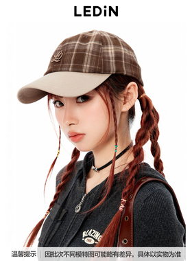 【商场同款】乐町2024年秋季新品字母格纹棒球帽C2YAE3526