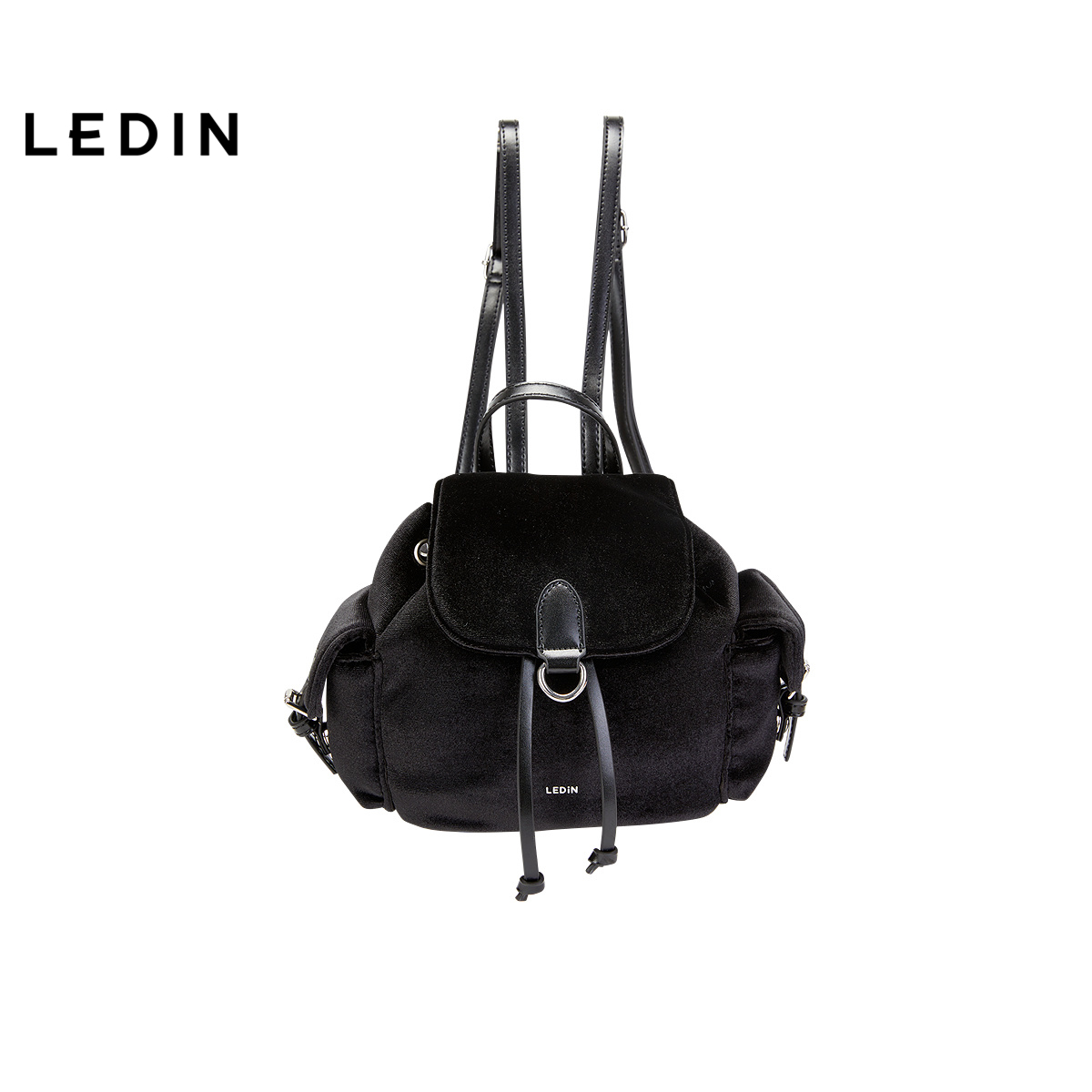 【商场同款】乐町简约通勤双肩包冬季新款纯色百搭包包C1YFF4285