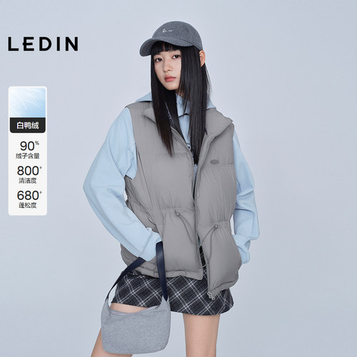 【商场同款】乐町泡芙羽绒服马甲女2025年冬季新款马夹C2AHF4228