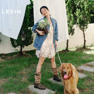 【商场同款】乐町碎花吊带连衣裙2025早秋新款短款裙子C1FAF3105