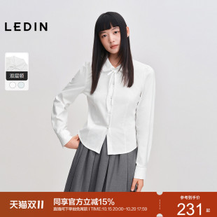 [预]【商场同款】乐町减龄感长袖衬衫女装冬季新款上衣C1CAF4284