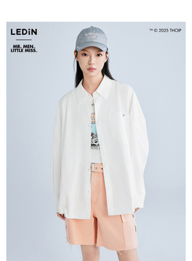 【奇先生妙小姐联名】乐町2025夏季新款宽松印花衬衫C2CAF2170