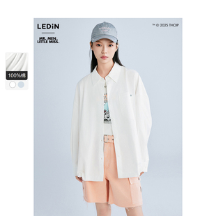 宽松印花衬衫 新款 乐町2025夏季 C2CAF2170 奇先生妙小姐联名