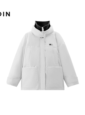 【商场同款】乐町翻领宽松保暖羽绒服女装冬季新款外套C2ACF4439