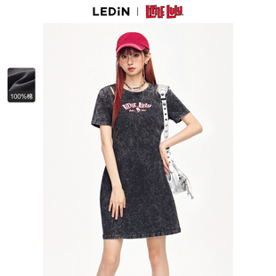 新款 乐町2024夏季 Lulu联名 连衣裙超好看长裙C2FAE2170 Little