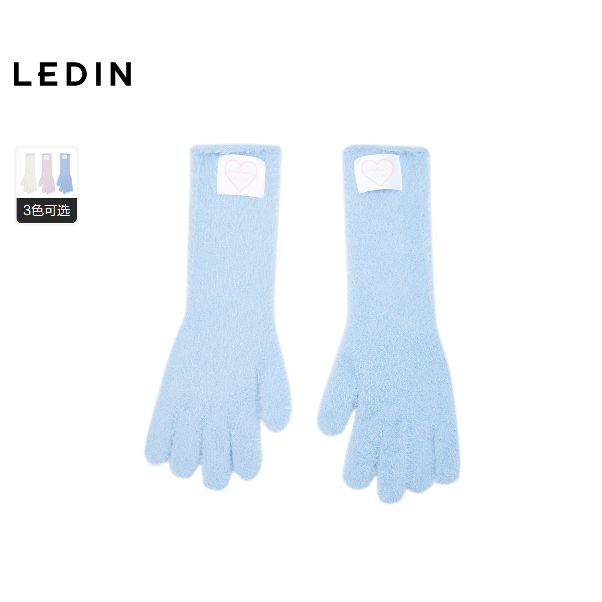 【商场同款】乐町2024年冬季新品毛绒手套C1YIE4469