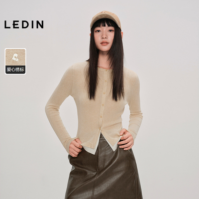 【商场同款】乐町新标系列针织衫秋季新款修身内搭上衣C2EEF3521