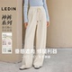 直筒休闲裤 秋冬神裤 乐町宽松针织长裤 加绒窄版 阔腿 绵绵糯米裤