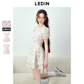 收腰显瘦纯欲风法式 乐町芝芝莓莓连衣裙年夏季 新款 碎花公主裙