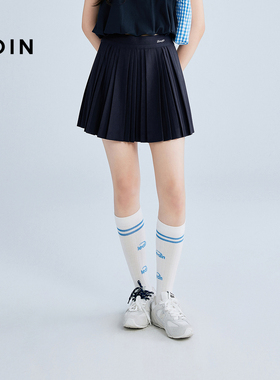 【商场同款】乐町活力少女百褶裙新款设计感学院风短裙C2GEF2713