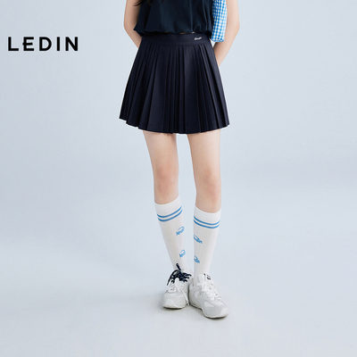 【商场同款】乐町活力少女百褶裙新款设计感学院风短裙C2GEF2713