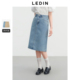 直筒裙中长款 新款 半身裙显瘦A字裙 夏季 乐町水洗牛仔长裙女装
