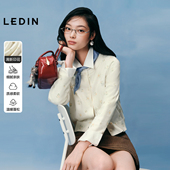 羊毛混纺上衣C1EDG1424 春新款 商场同款 乐町碎花浅纯色针织衫