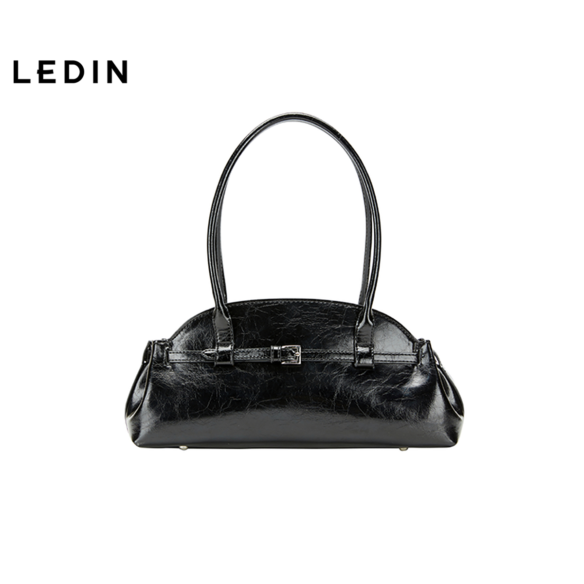 【商场同款】乐町漆皮亮面腋下包冬季新款时尚手拎包包C2YFF4289