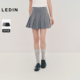 乐町学院风高知半身裙女装 春秋设计感腰袢宽窄百褶裙好穿