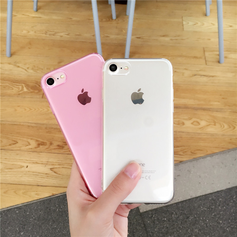 ¾µä͸Ã÷³¬±¡Èí¿ÇiPhone8/7plus/6s/XÊÖ»ú¿ÇÆ»¹û¹è½º¼òԼŮÄÐÇéÂÂ
