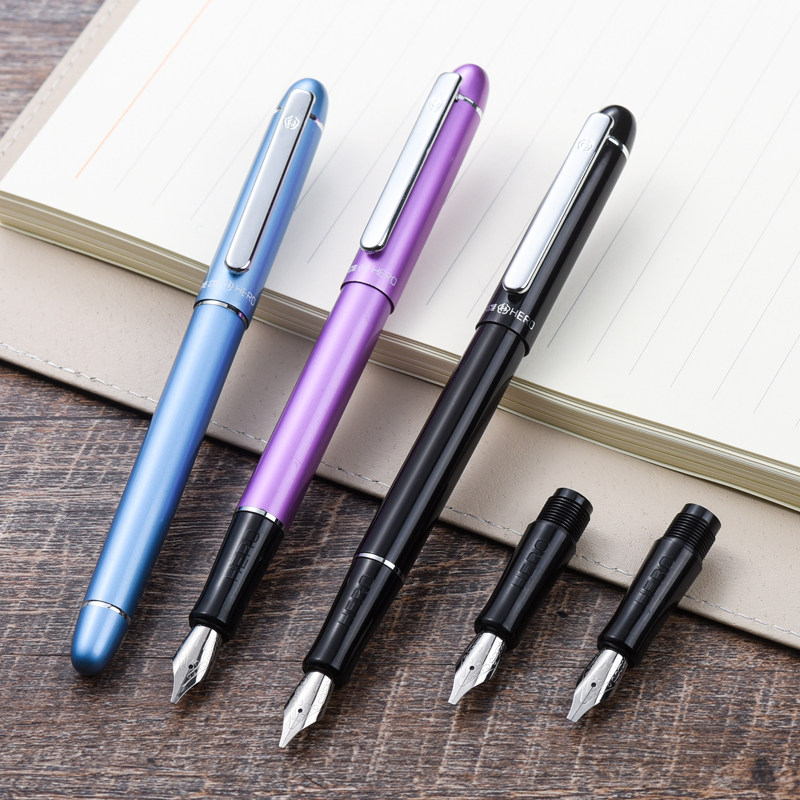 HERO/英雄钢笔5028平尖钢笔铱金笔墨水笔绘画书法美工平行钢笔藏