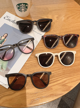 折叠太阳镜便携圆脸墨镜