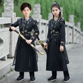 男童唐装 汉服中国风侠客公子少爷服国学演出服小学生诗词朗诵表演