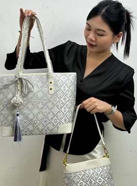 广西非遗壮锦万吉纹子母包托特包女包单肩包时尚百搭经典