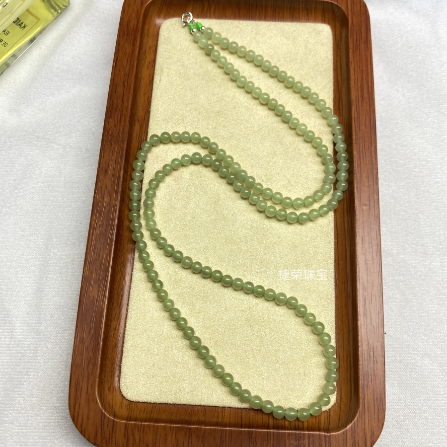 天然和田玉项链锁骨链中国风颈饰