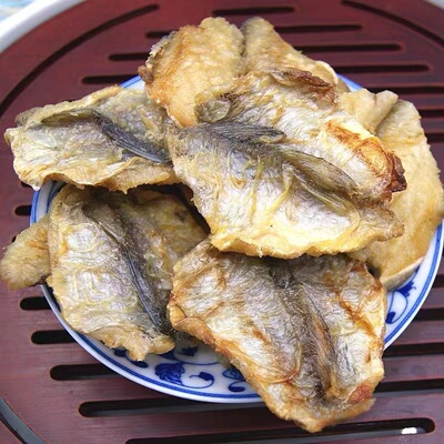 即食香炸鲳鱼干500g香酥小黄鱼片特产小吃海鲜海味零食烤鱼片鱼干