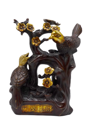 铜喜上眉梢喜鹊招财喜祝福客厅