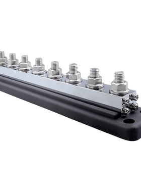 汽车轮船8汇线排负极接线端子房车改装通用48V600A船舶接线排附盖