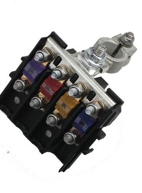 汽车货车房车电瓶保险改装四路保险丝盒总成 电瓶桩头正极保险盒