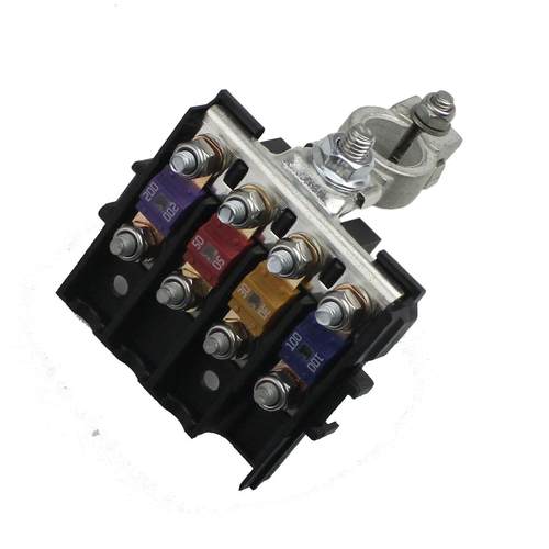 汽车货车房车电瓶保险改装四路保险丝盒总成 电瓶桩头正极保险盒