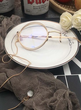 单边凹造型太阳眼镜圆形