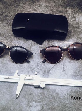 欧美新款复古个性百搭圆脸墨镜