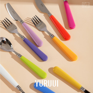 [YURUUI设计师]法国CAPDECO儿童刀叉三件套礼盒不锈钢餐具
