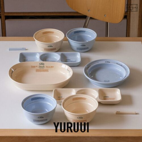 [YURUUI设计师]韩国momur weekend 9系列印花陶瓷餐盘碗碟餐具