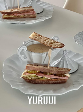 [YURUUI设计师]意大利VBC CASA 复古黑陶裙边酸奶碗沙拉盘杯